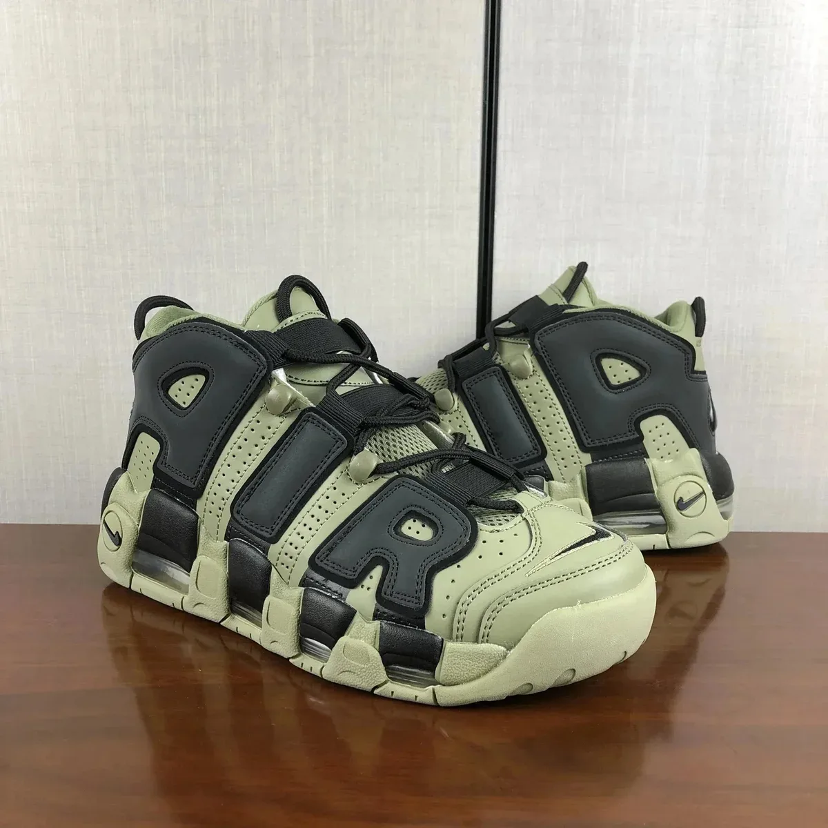 Nike Air More Uptempo Olive/Black Sneakers