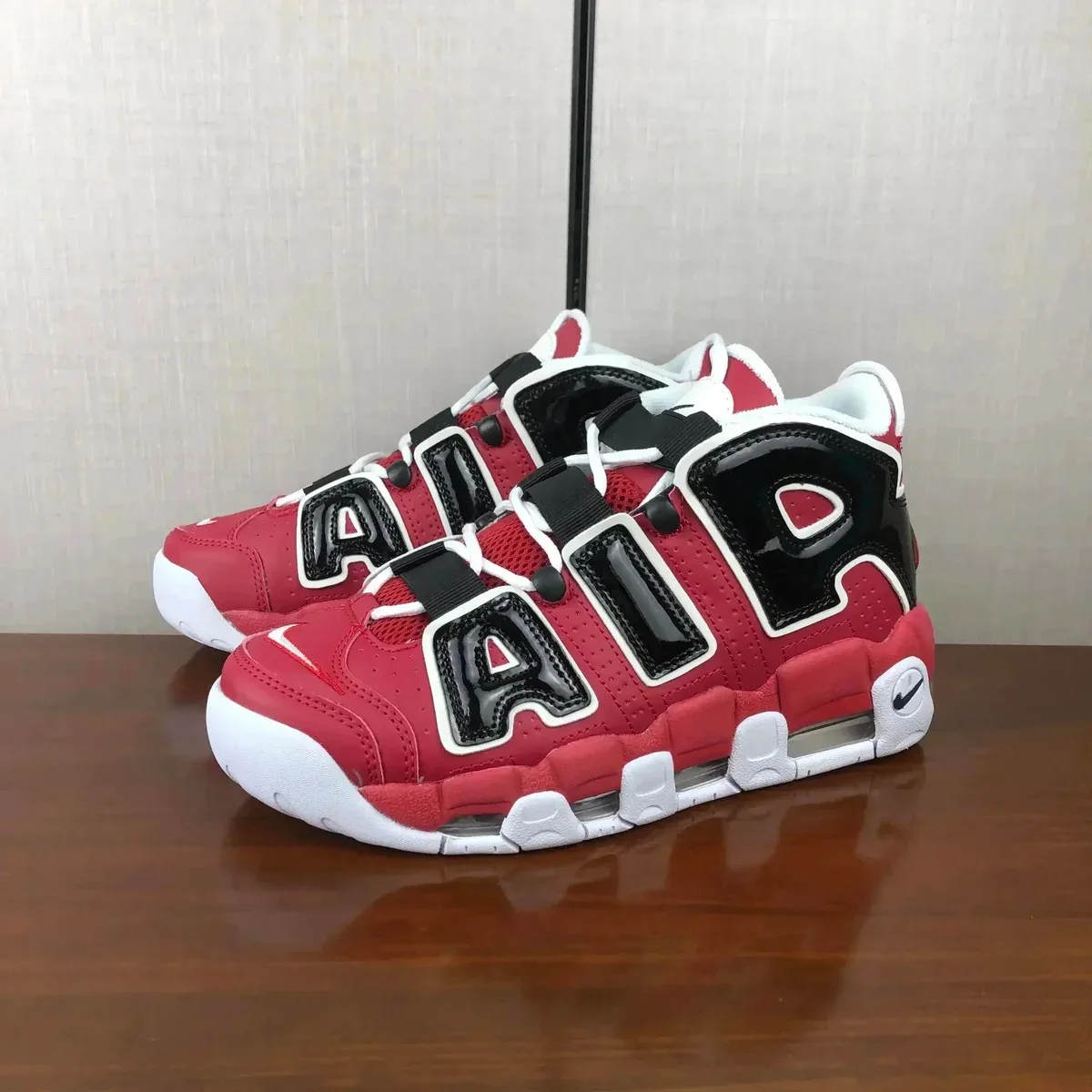 Nike Air More Uptempo University Red/Black Sneakers