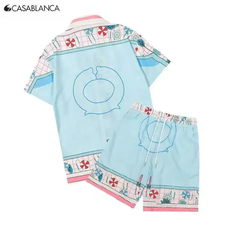 Casablanca Summer Tile Print Shorts Set