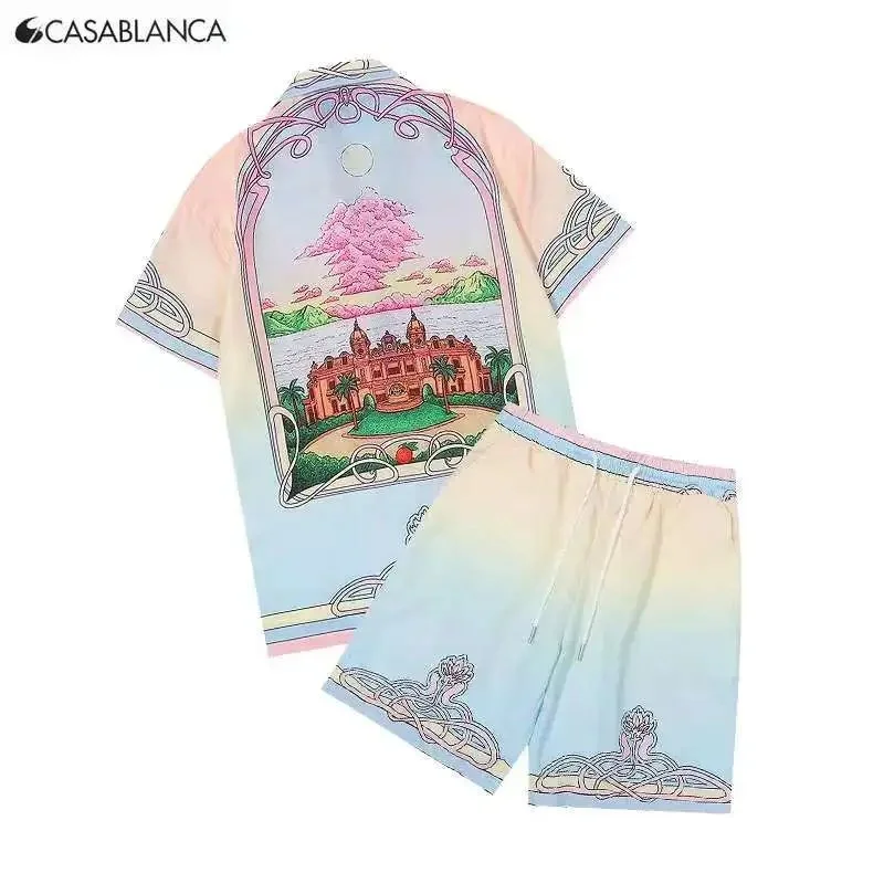 Casablanca Tennis Club Gradient Shorts Set