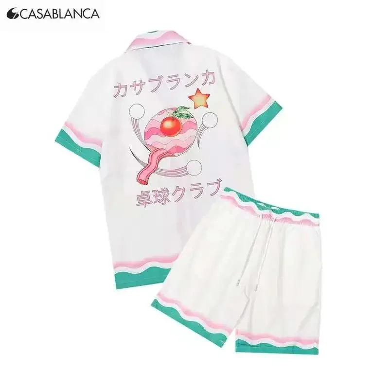 Casablanca Tennis Club White & Pink Co-ord Set