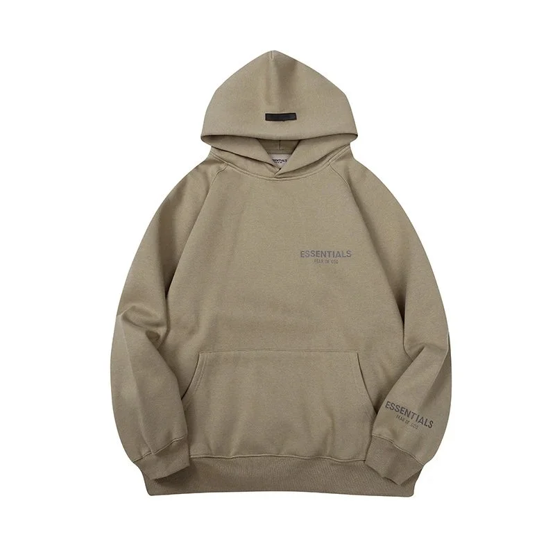 Fear of God Essentials Khaki Hoodie Sweatshirt