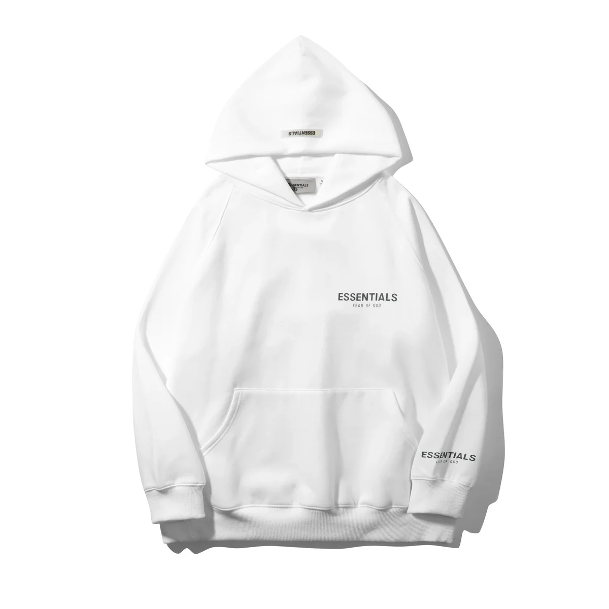Fear of God Essentials White Hoodie