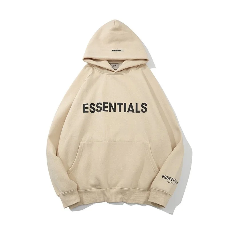 Fear of God Essentials Beige Hoodie
