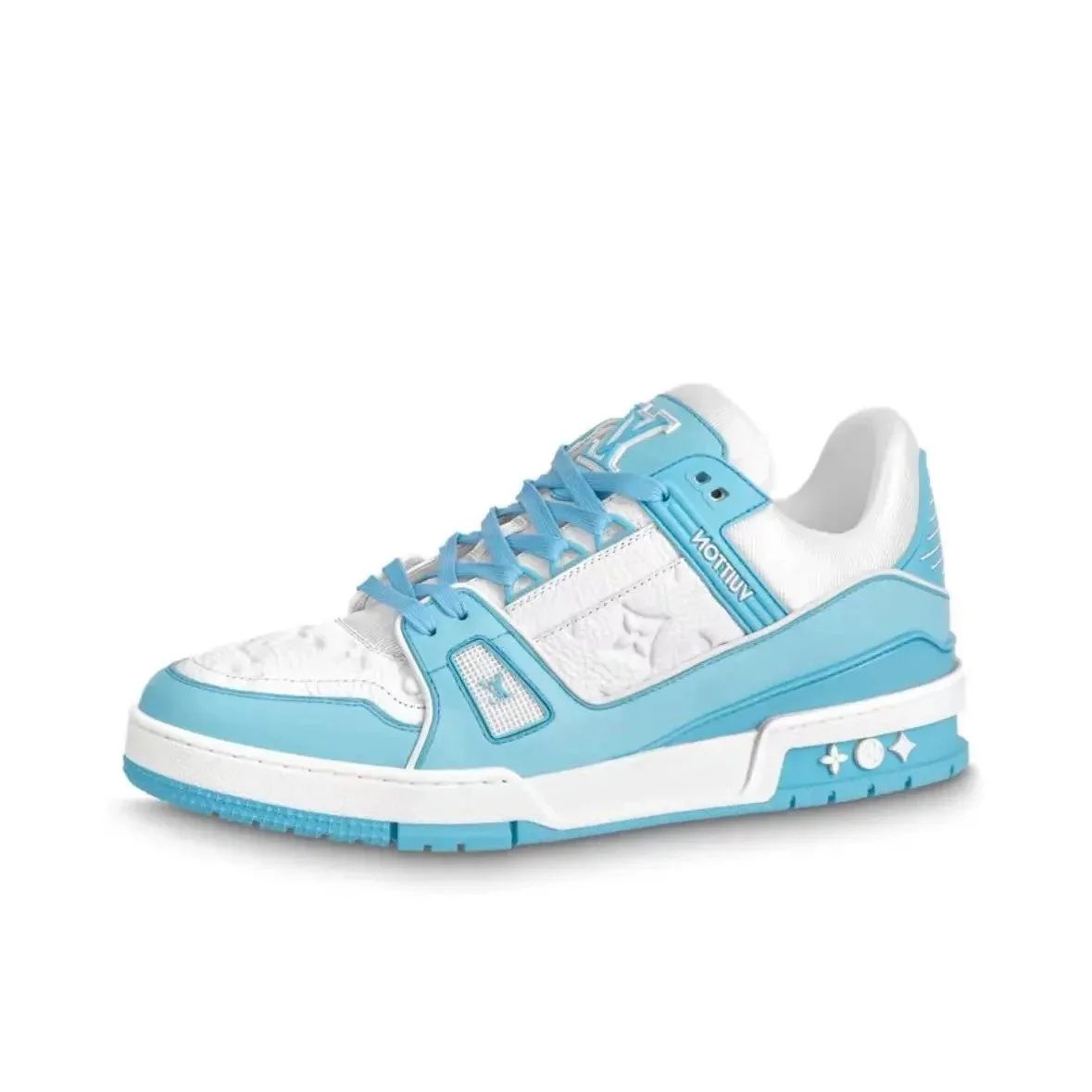Louis Vuitton LV Trainer White & Light Blue Sneakers
