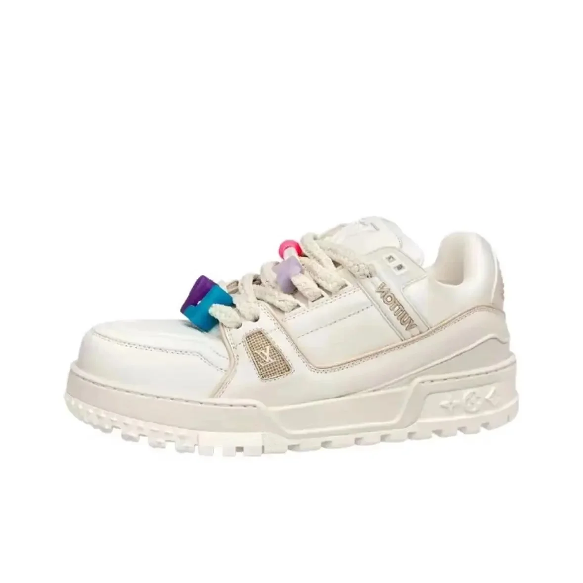 Louis Vuitton LV Trainer White Leather Sneakers
