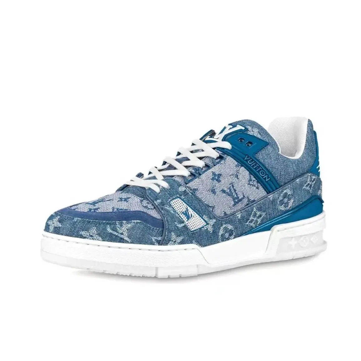 Louis Vuitton LV Trainer Monogram Denim Sneakers