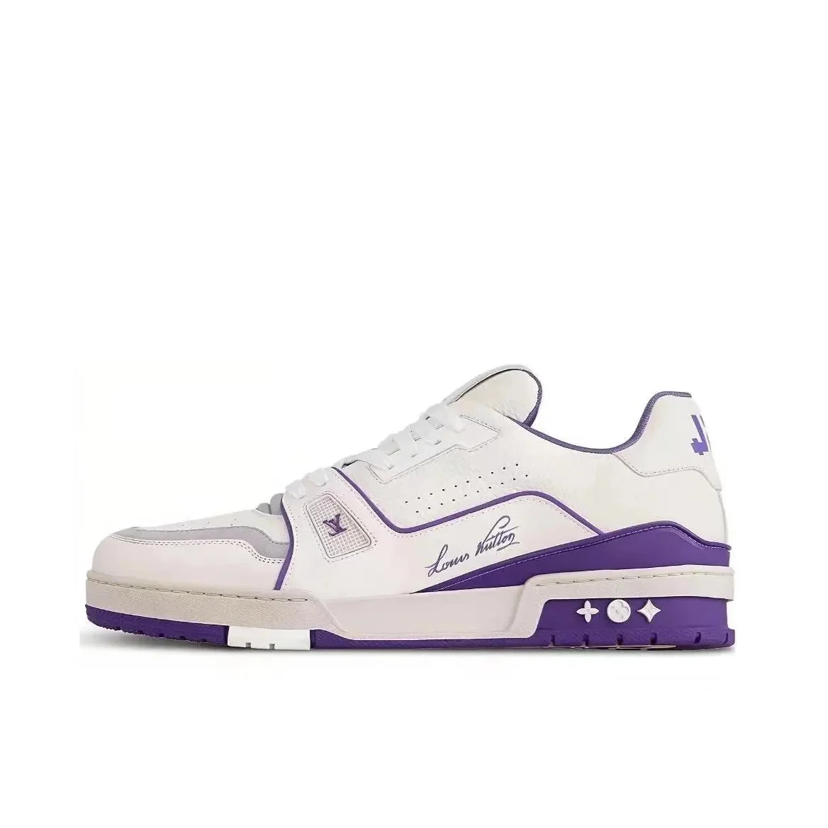Louis Vuitton LV Trainer White/Purple Sneakers