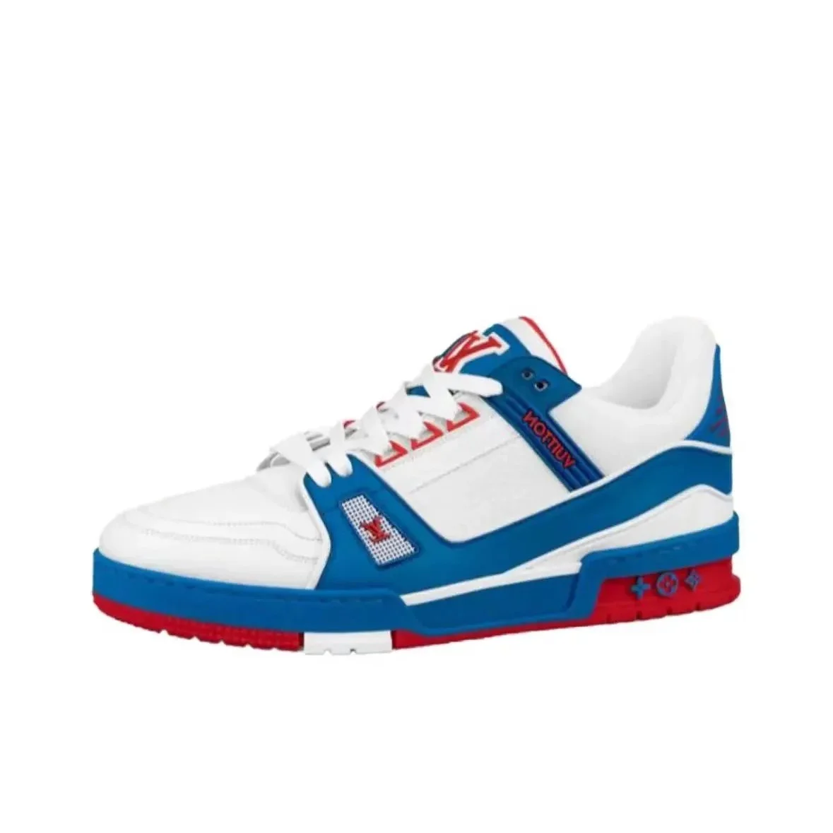 Louis Vuitton Tabi White Blue Red Sneakers