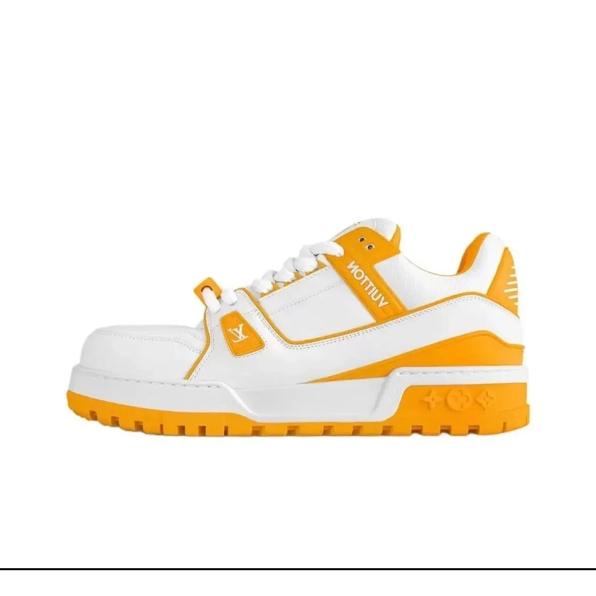 Louis Vuitton LV Trainer White & Yellow Sneakers