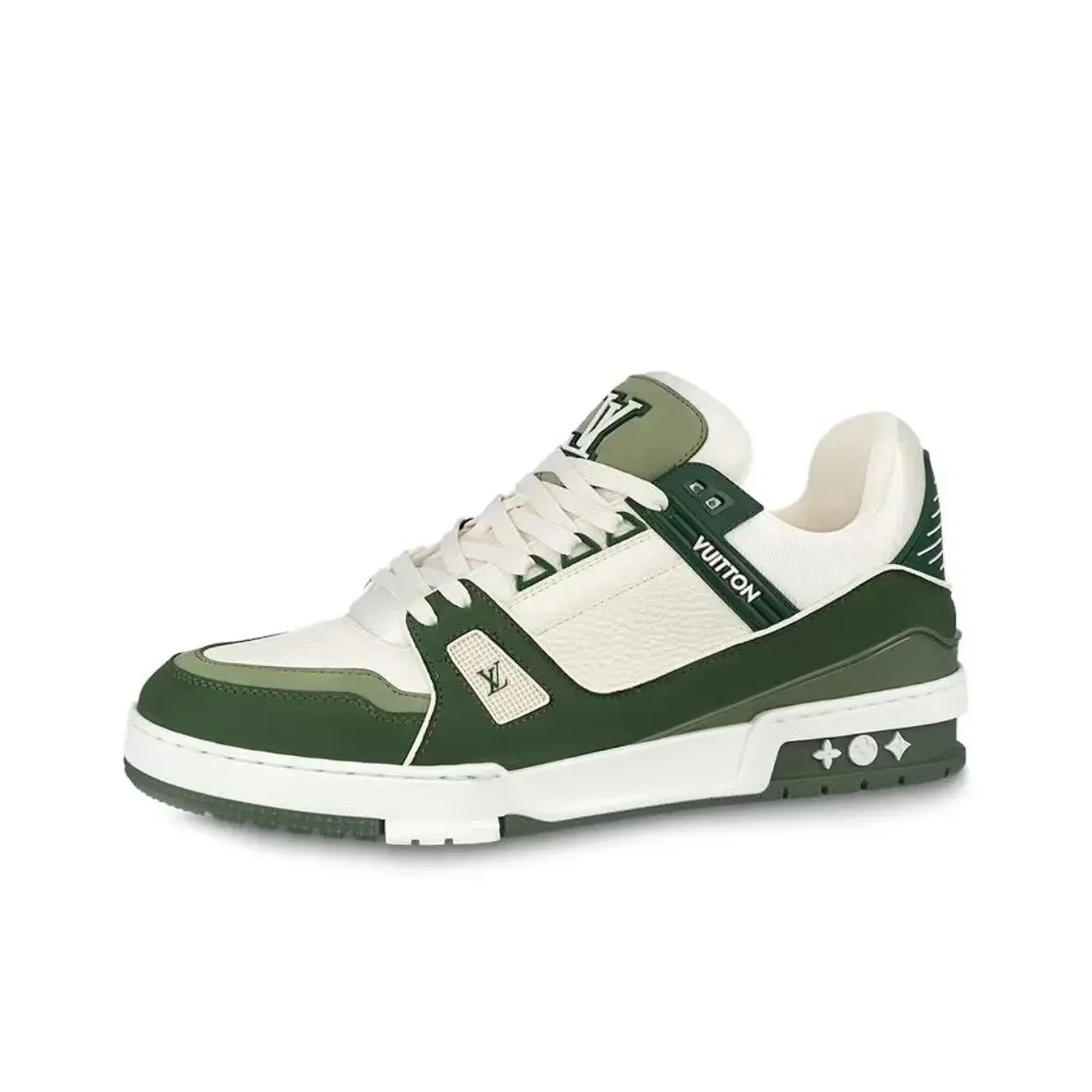 Louis Vuitton LV Trainer Green & White Sneakers