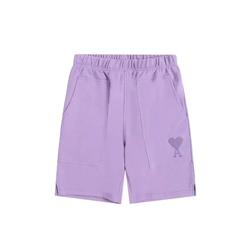 AM1061 Lilac Heart Logo Shorts