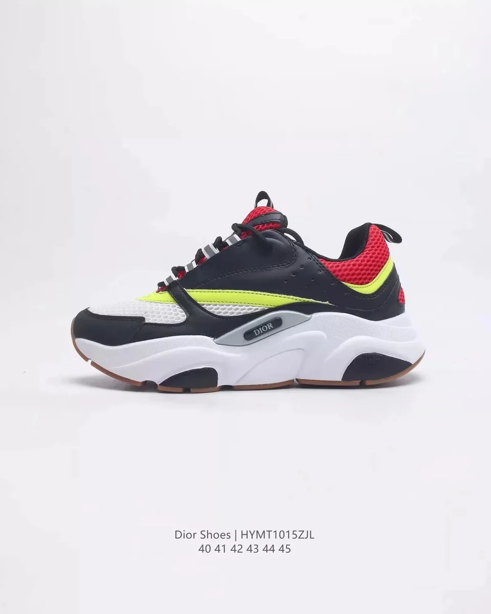 Dior Dior Book Tote Tennis Club Sneakers Black/White/Neon Yellow