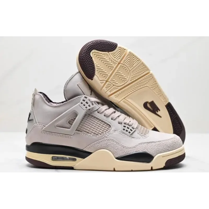 Nike Air Jordan 4 Sail/University Red Sneakers