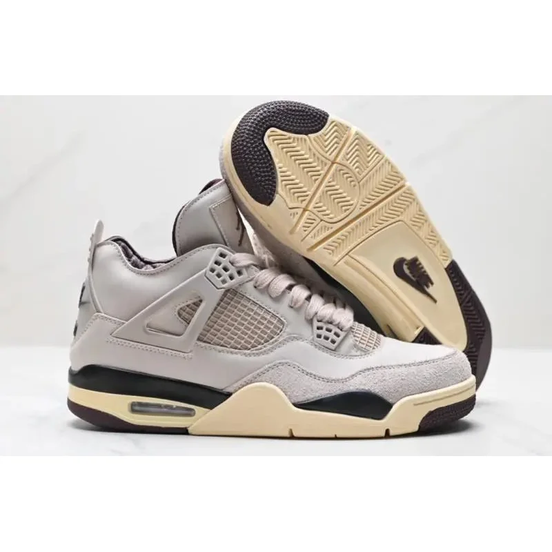 Nike Air Jordan 4 Sail/University Red Sneakers