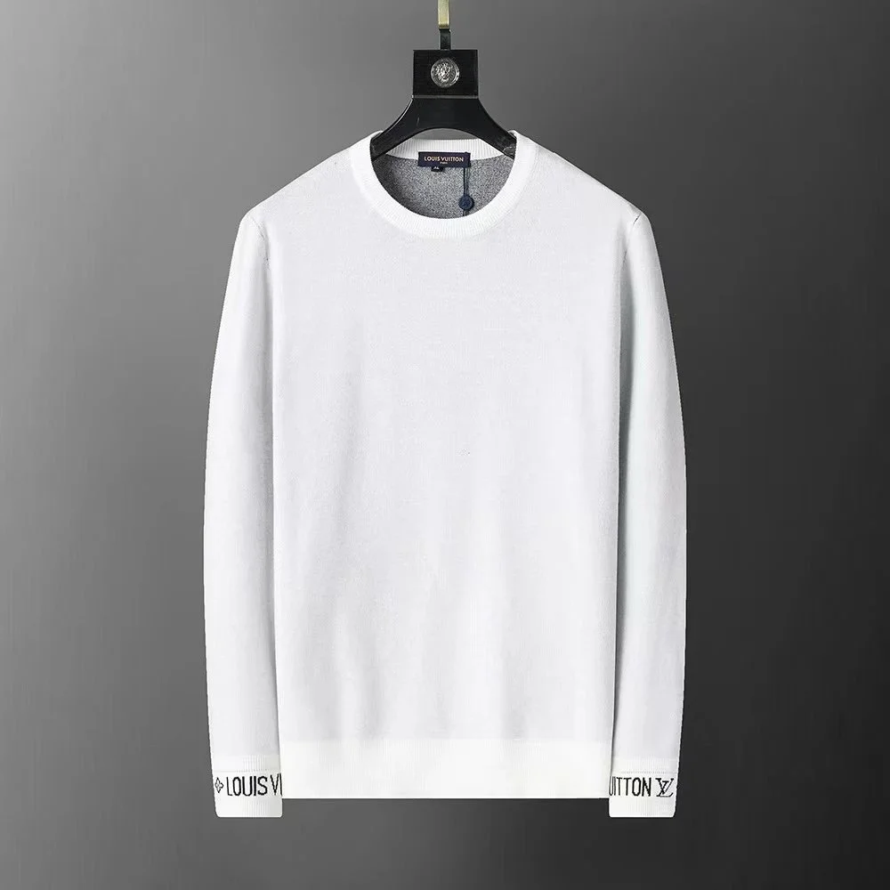 Louis Vuitton White Classic Logo Sweater