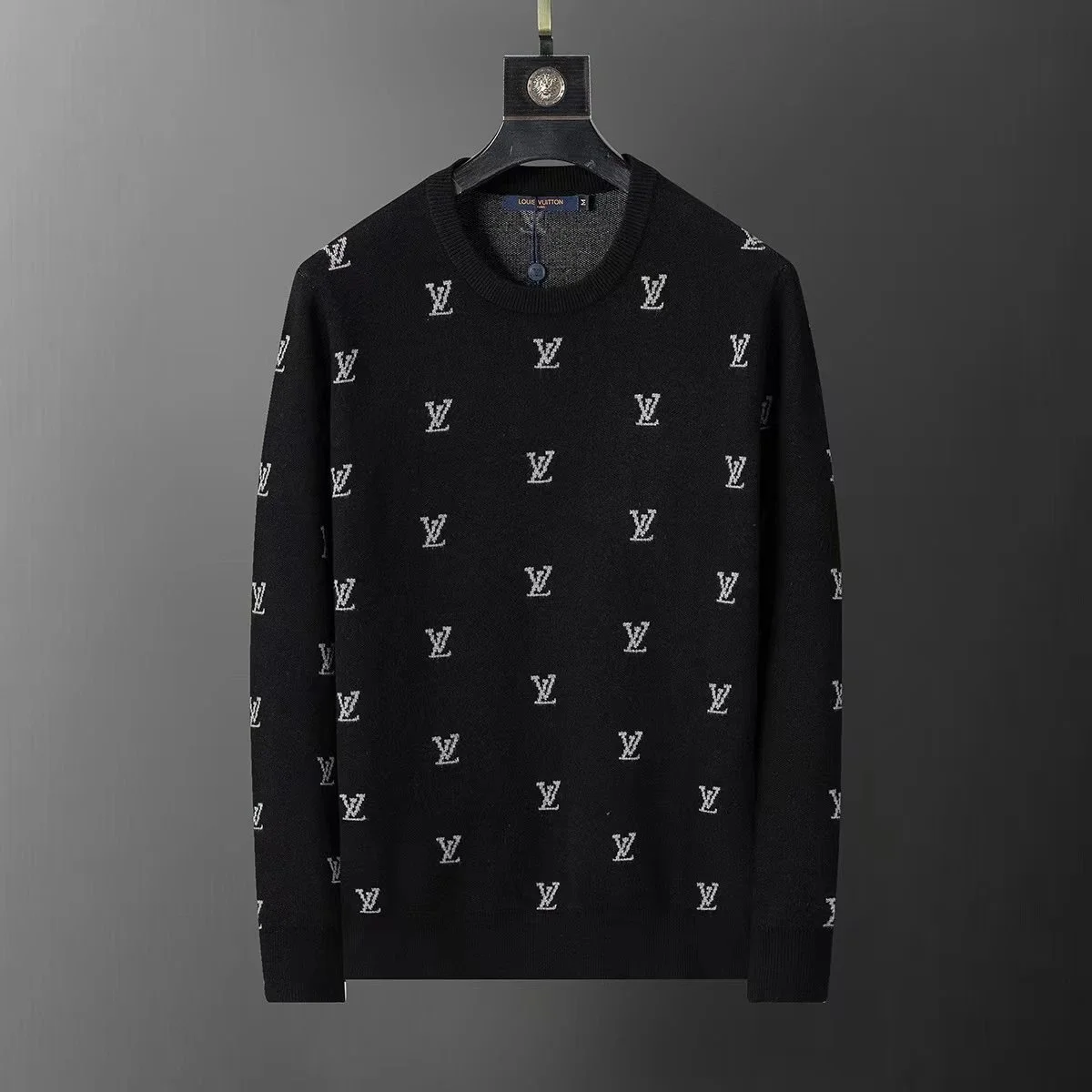 Louis Vuitton Classic Logo Black Sweater