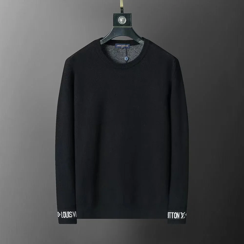 Louis Vuitton Classic Logo Black Sweater