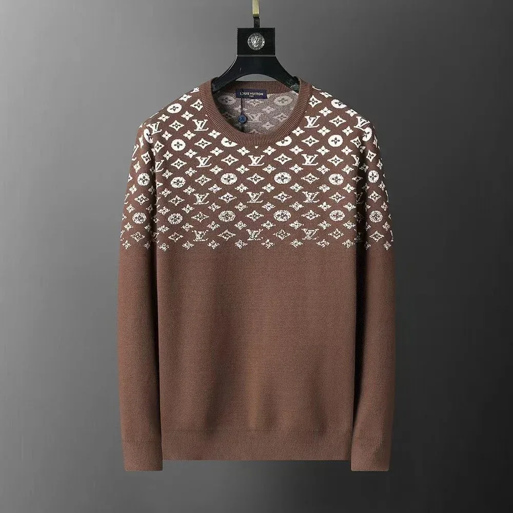 Louis Vuitton Classic Logo Sweater Brown