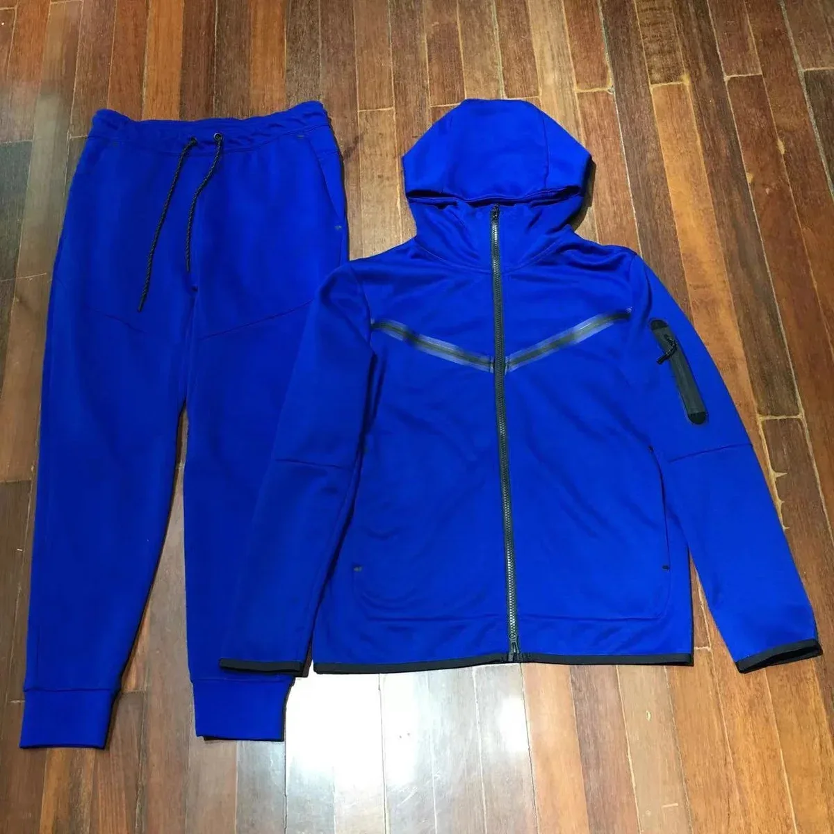Nike Air Tech Fleece Blue Tracksuit Set