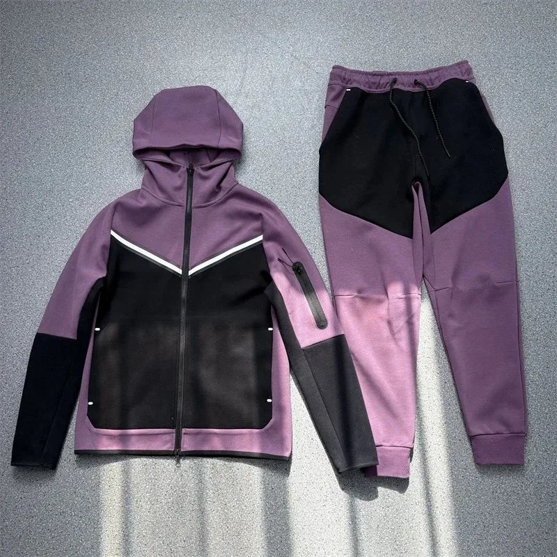Nike Air Tech Fleece Purple/Black Tracksuit