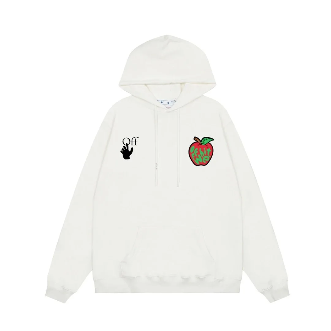 Off-White Apple Hoodie White Casual Sweatshirt