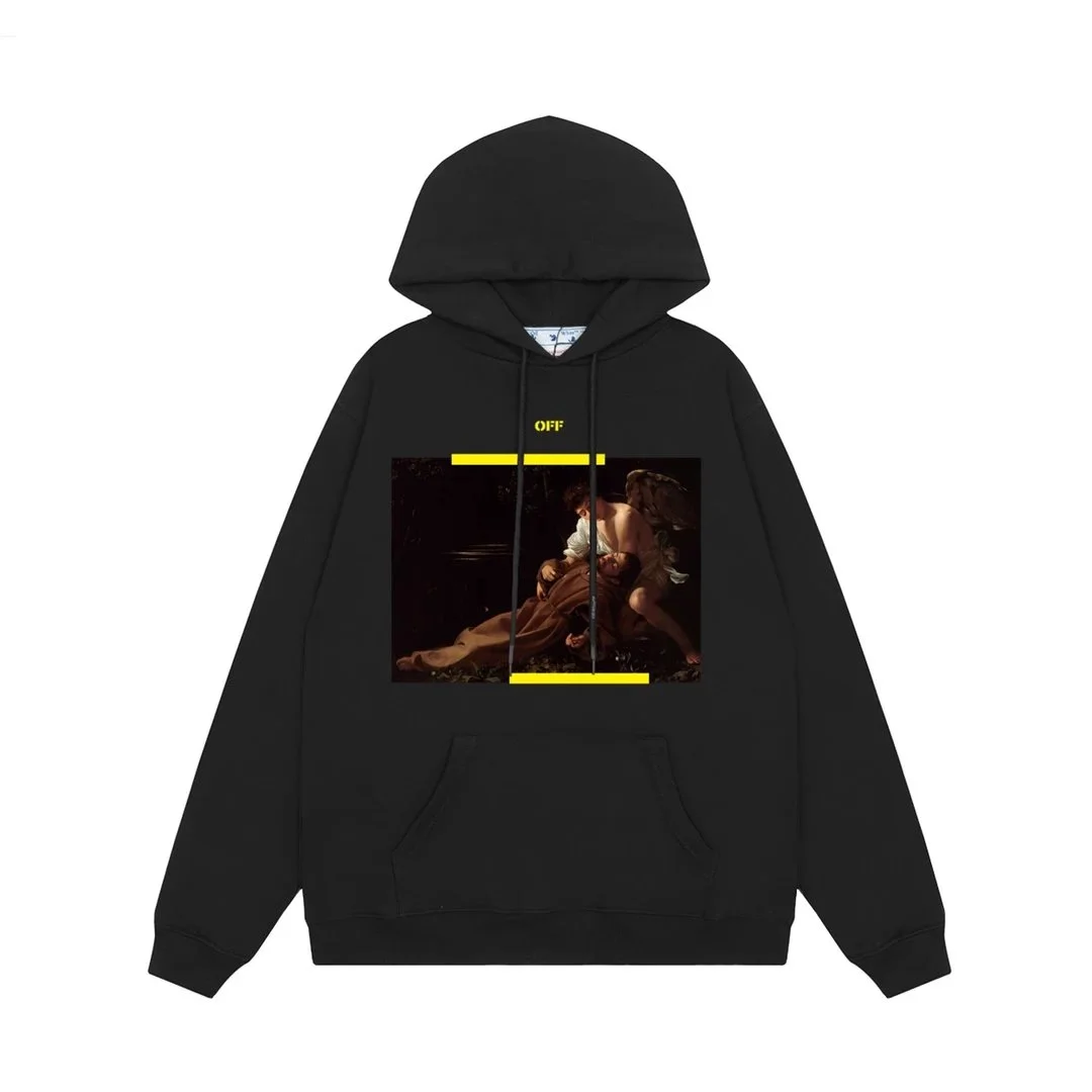 Off-White Caravaggio Hoodie Black Streetwear