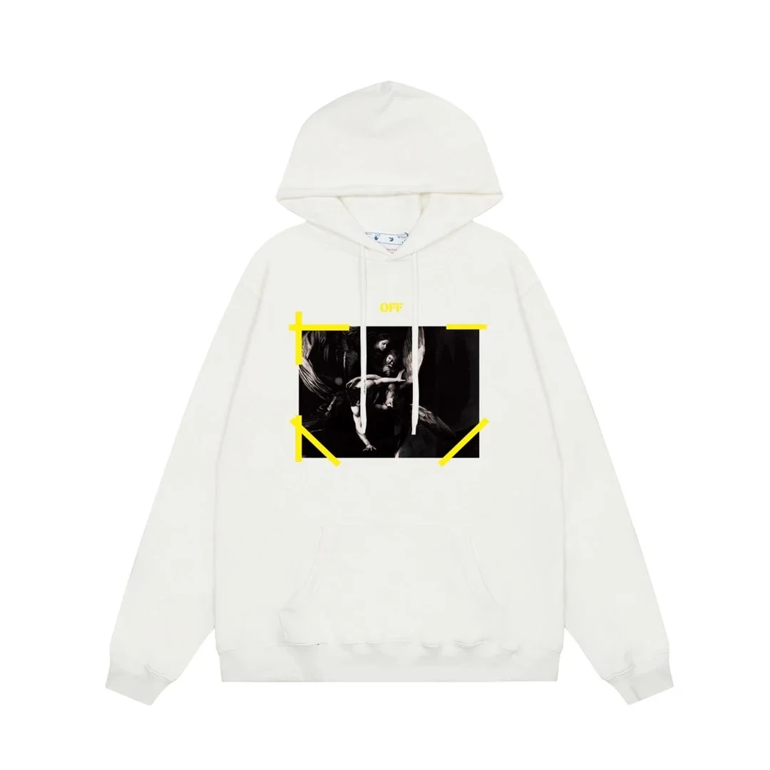 Off-White Caravaggio Print Hoodie White Streetwear