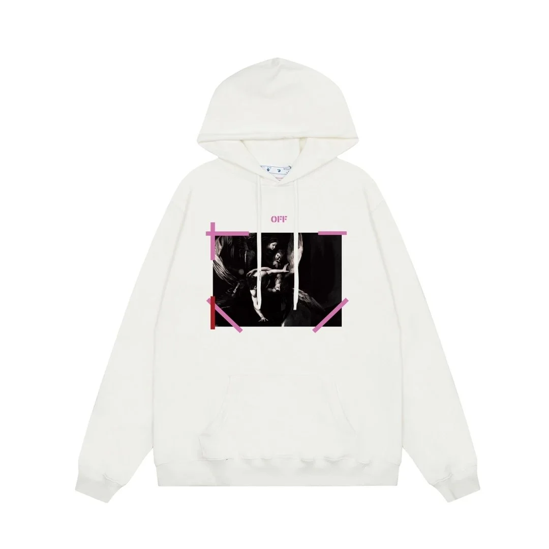 Off-White Caravaggio Hoodie White Streetwear