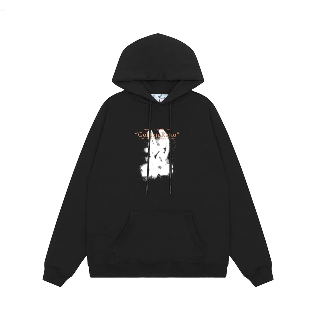 Black 'Golden Ratio' Graphic Hoodie
