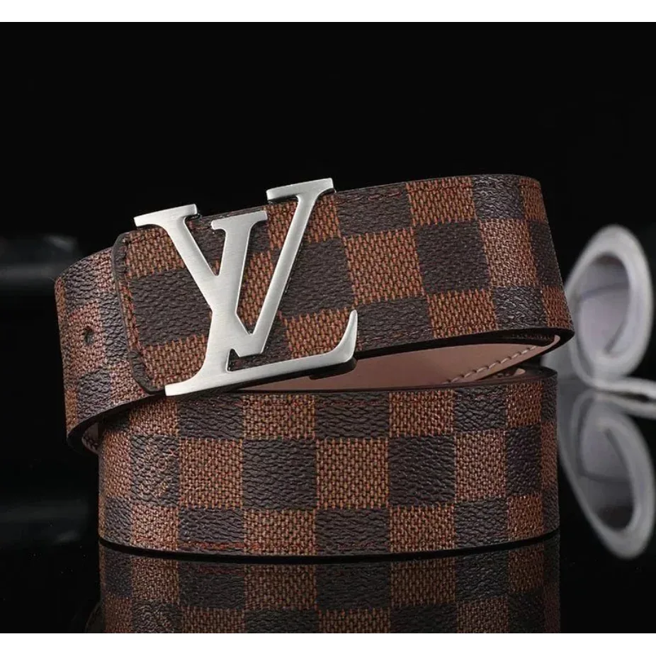 Louis Vuitton Damier Ebene Belt Brown