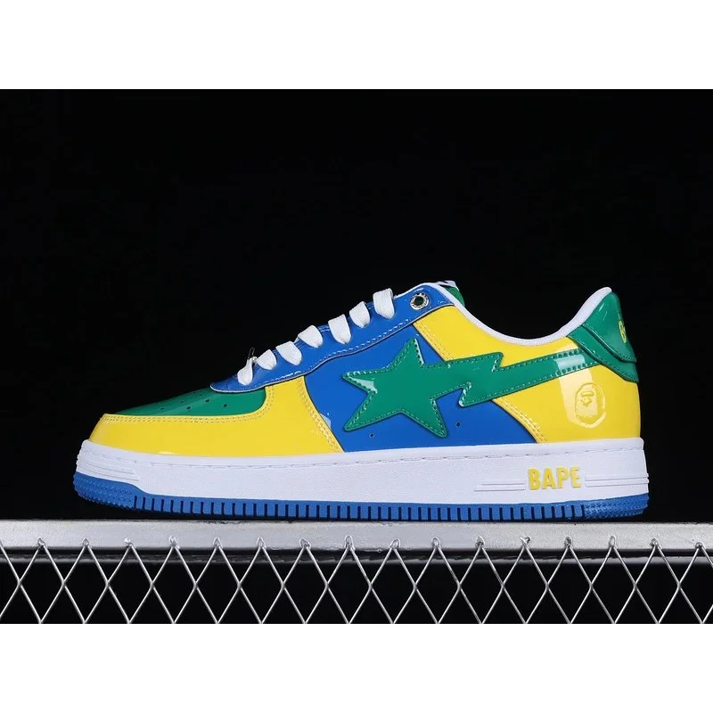 A Bathing Ape BAPE STA Brazil Flag Low Sneakers