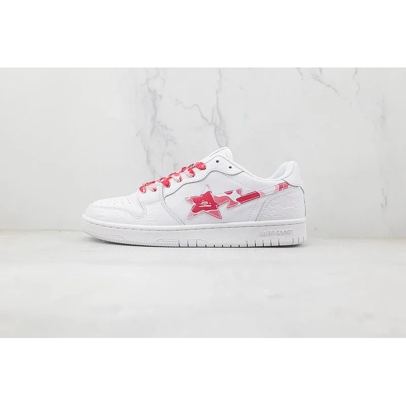 A Bathing Ape BAPE STA 30 White/Red Sneakers