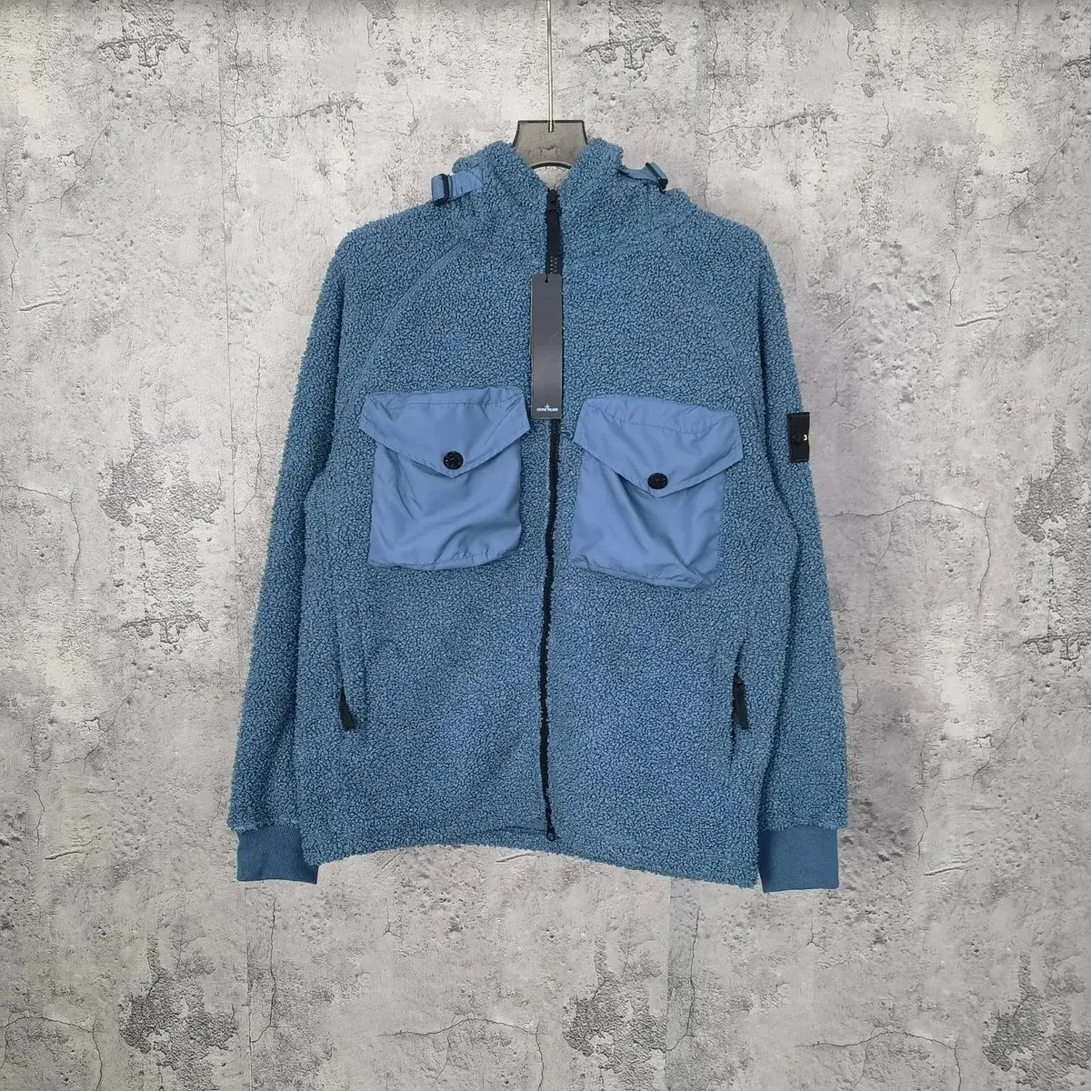 Stone Island 68-15 Blue Hooded Jacket