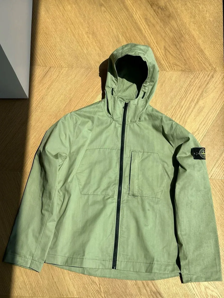 Stone Island 68-15 Olive Green Hooded Jacket