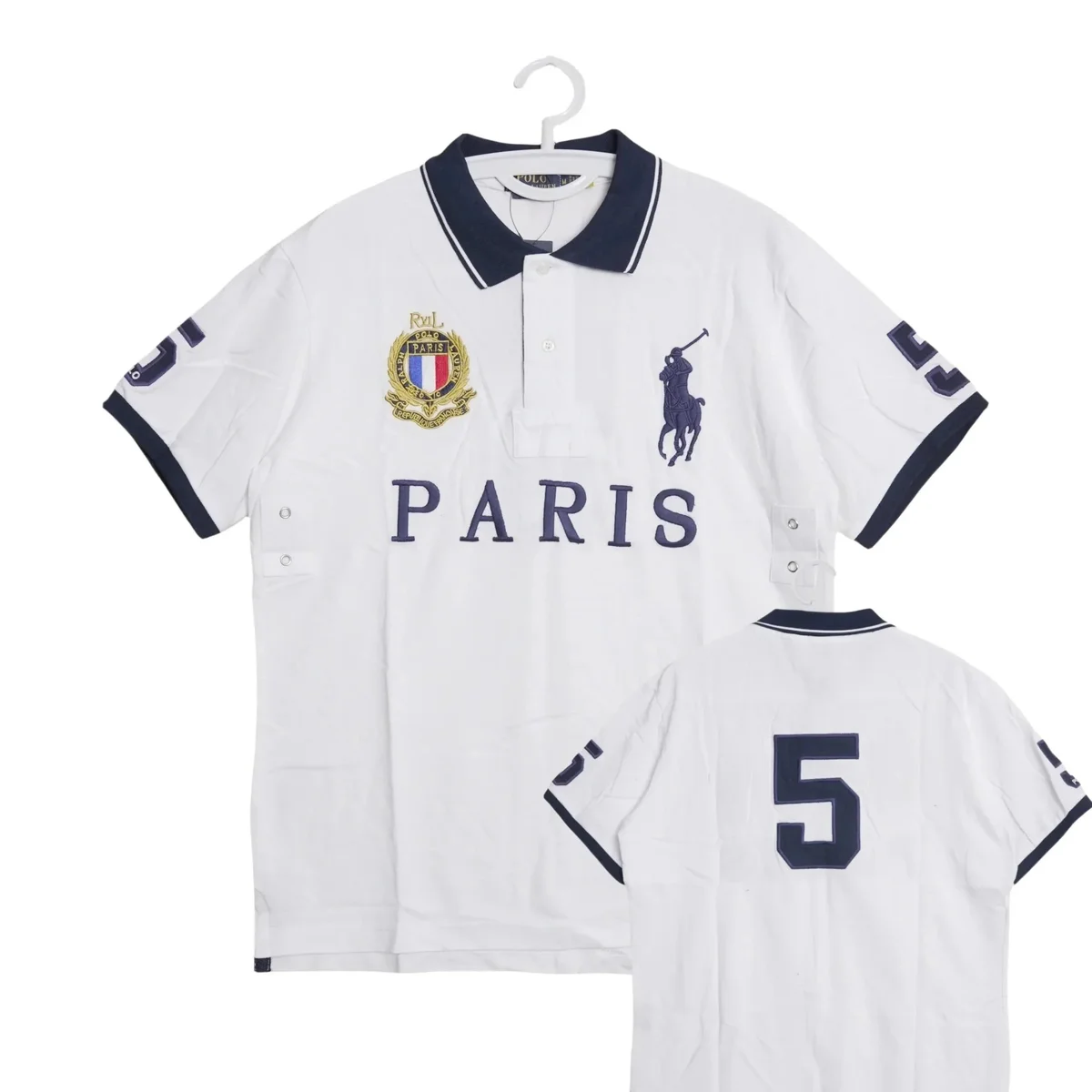 Polo Ralph Lauren Big Pony Paris White Polo Shirt