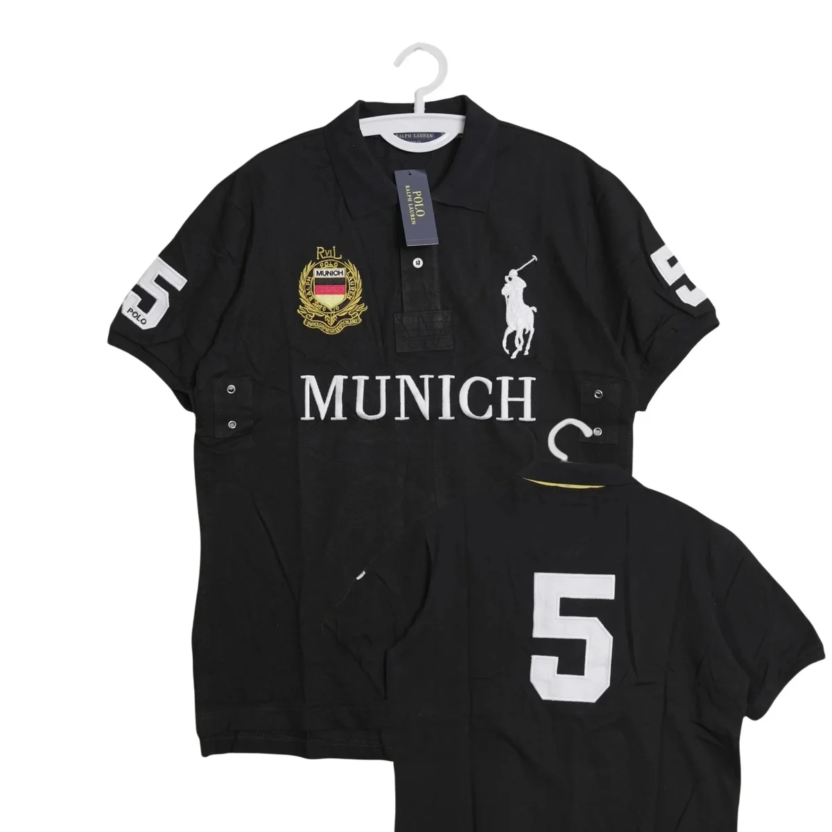 Ralph Lauren Munich Black Polo Shirt