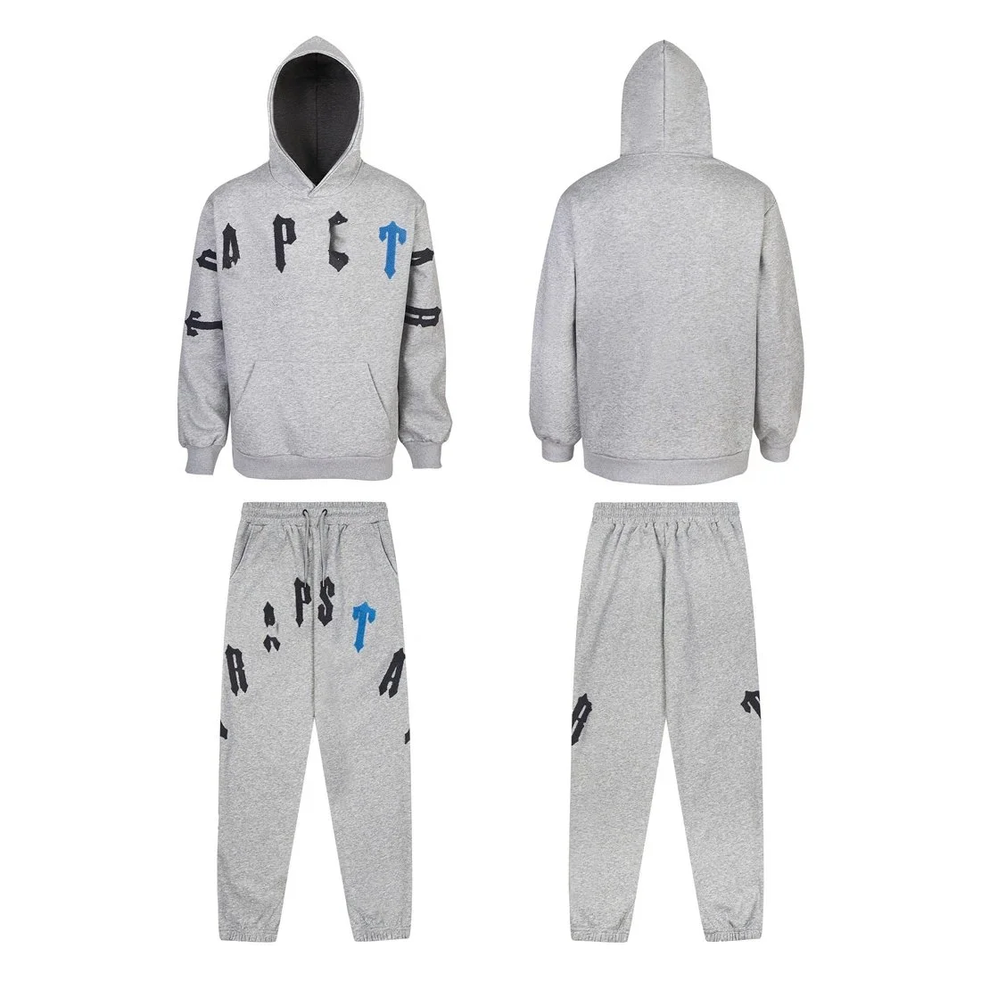 Gray 'CAPT' Tracksuit Set
