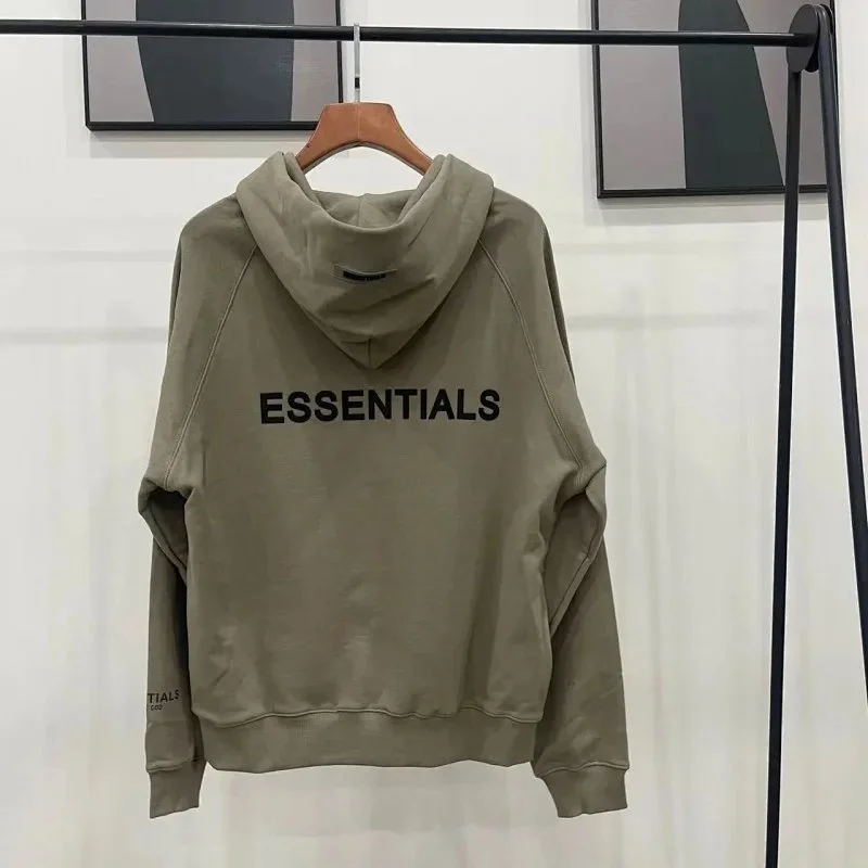 Fear of God Essentials Olive Hoodie