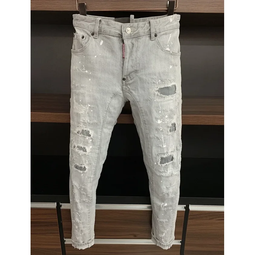 DSQUARED2 Cool Guy Distressed Grey Jeans