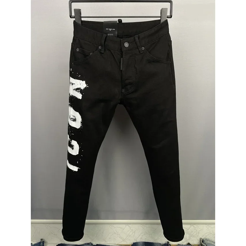 DSQUARED2 Icon Print Jeans Black