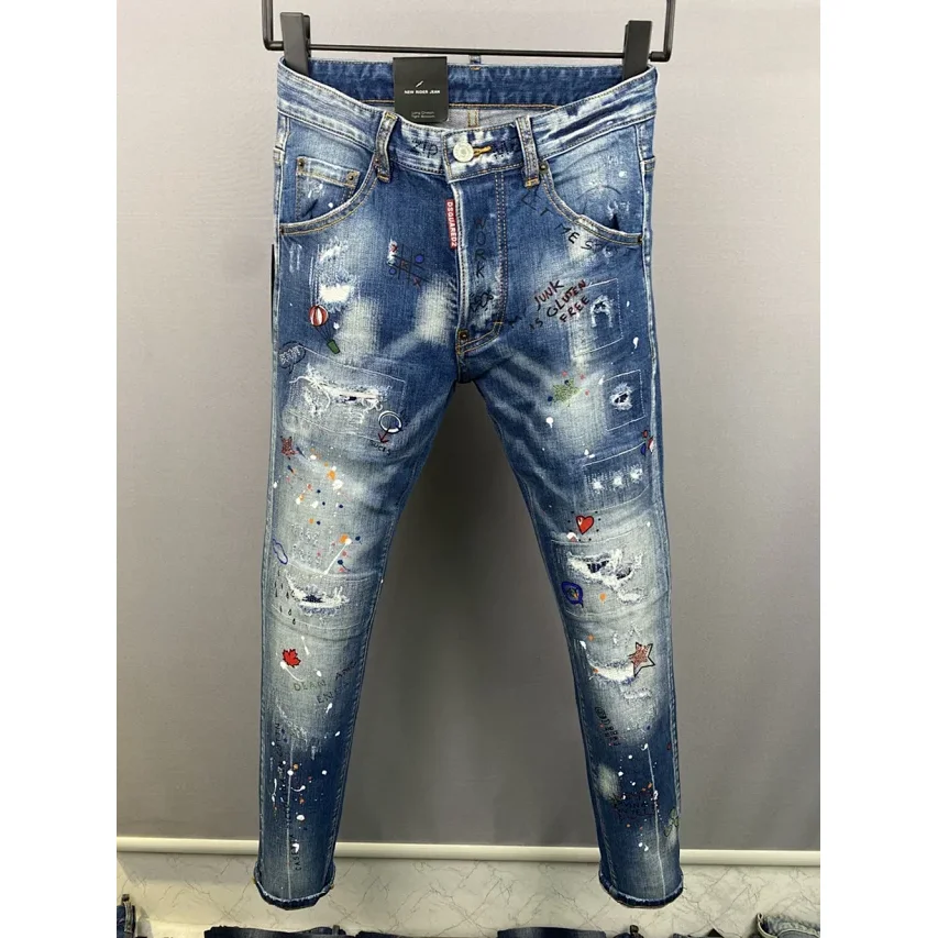 DSQUARED2 Cool Guy Painted Jeans Blue
