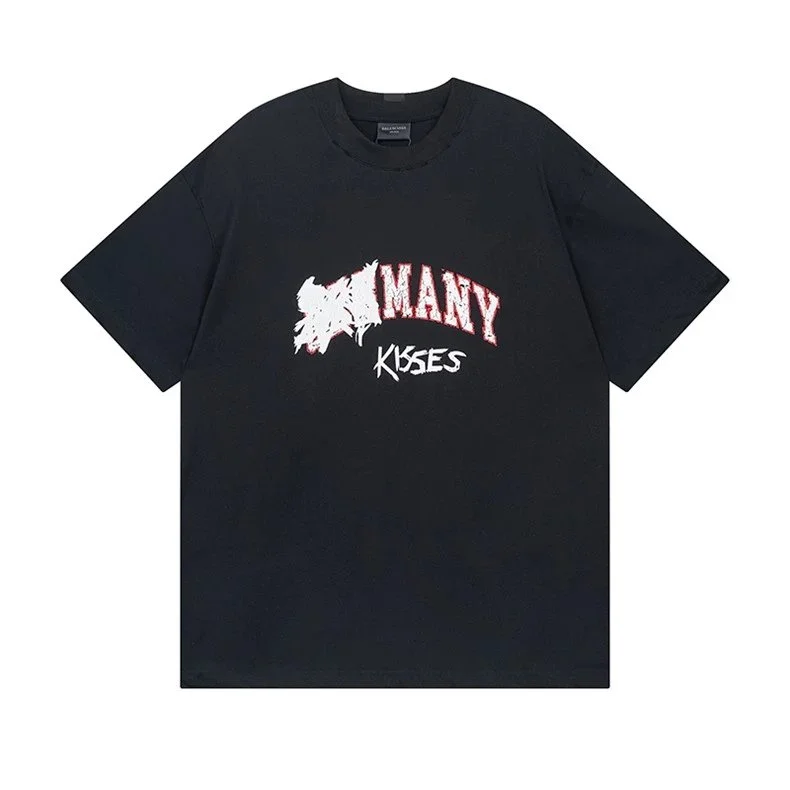 Balenciaga Many Kisses Black T-Shirt