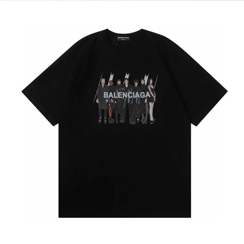 Balenciaga Black Graphic T-Shirt