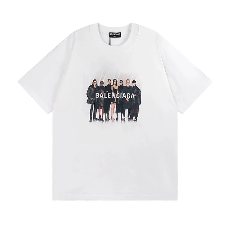 Balenciaga White Graphic T-Shirt