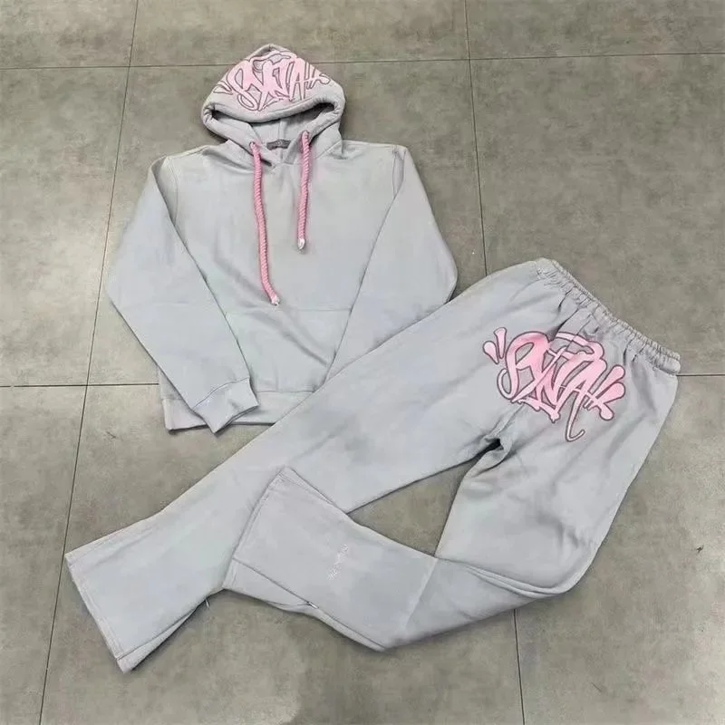 Streetwear Co. Pink Graffiti Grey Tracksuit T34