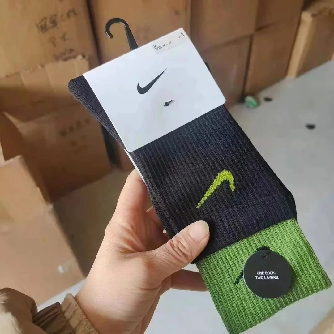 Nike Green One Sock Two Layers Socks