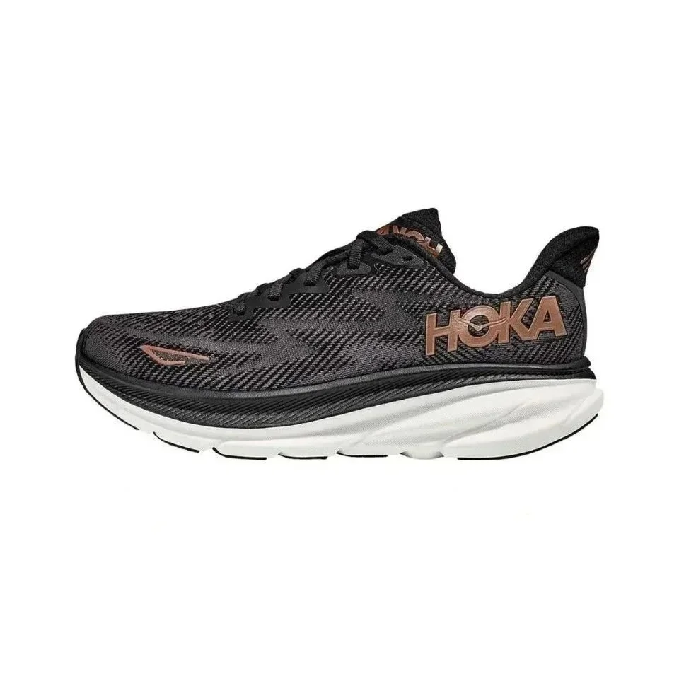 Hoka Clifton 9 Black/Copper Sneakers