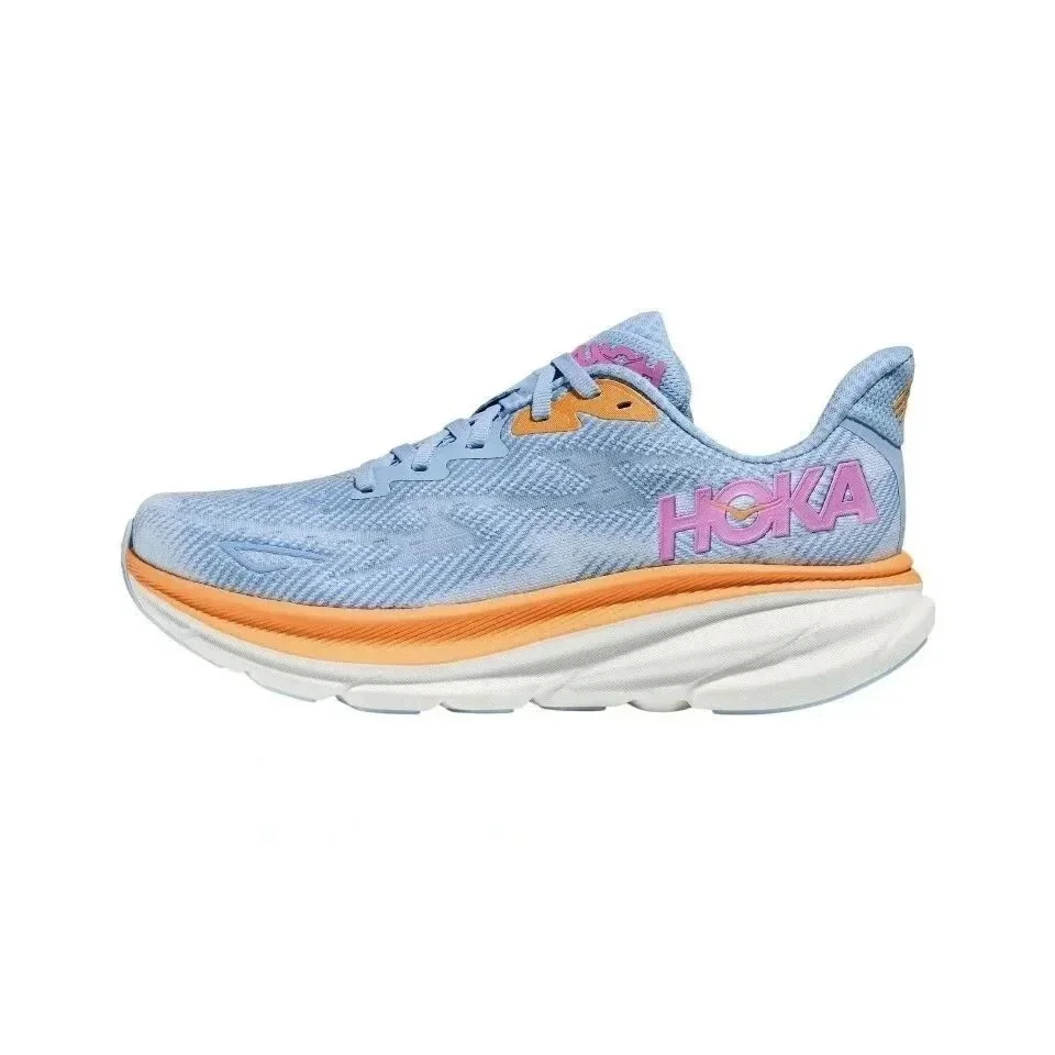 Hoka Clifton 9 Sail/Orange Sneakers
