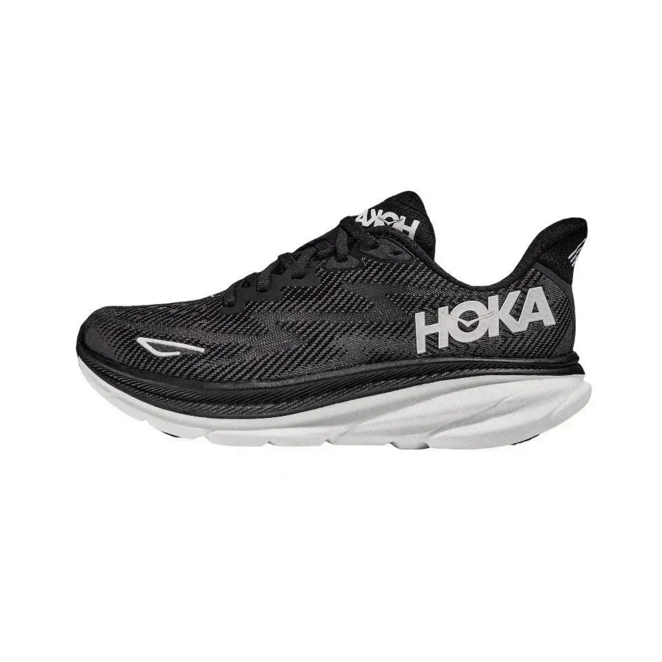 Hoka Clifton 9 Black/White Sneakers